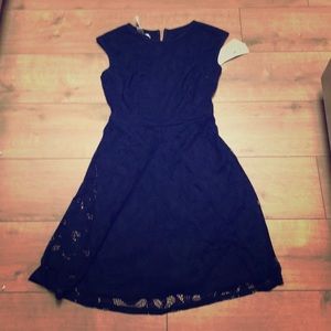 NWT Royal Blue Lace Overlay dress